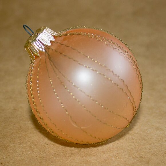 light pink colored ball ornament - Picture 1 of 4